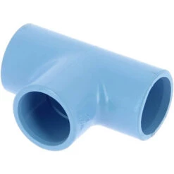 GIRPI Té 90° PVC Bleu Air Comprimé Femelle-femelle Ø20