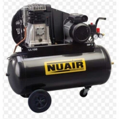Nuair - Compresseur 100 Litres Par Courroie 2CV 10 Bars- B2800/100CM2
