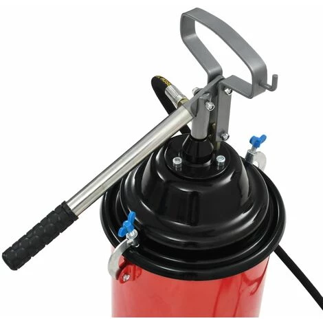 VidaXL Pompe à Graisse Manuelle 12 L - Rouge â Image 4