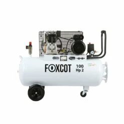 FOXCOTPROFESSIONAL Compresseur D'air Foxcot 100 Litres FL100 - Kit 5 Outils Inclus - -
