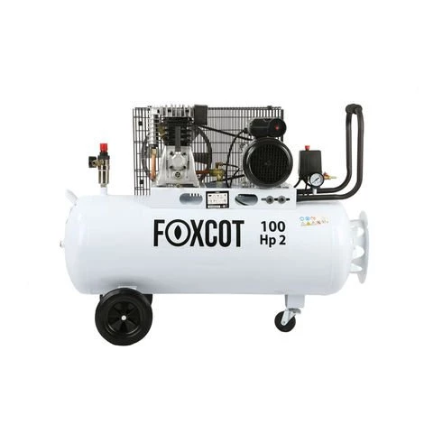FOXCOTPROFESSIONAL Compresseur D'air Foxcot 100 Litres FL100 - Kit 5 Outils Inclus - -