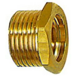 RIEGLER Fileté Mále Réducteur, Court, Raccord : G 1/2 Filetage Mâle X G 3/8 Filetage Femelle Pouces, OC 22 Mm, Long. 15,5 Mm