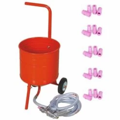 EQUIPEMENT EXPRESS SICOBA Sableuse Mobile Sur Roulettes 50lb 23kg + 20 Buses