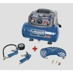 Scheppach - Compresseur 1200W 6L 8bar 192 L/min Avec Accessoires - HC06