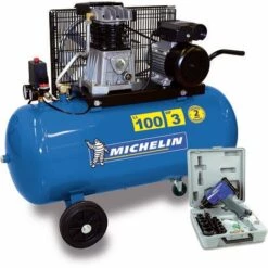 Compresseur Michelin 100 Litres 3 CV Avec Coffret Clé à Choc