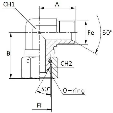 LEM SELECT Adaptateur 90° Mâle/Femelle Tournant 3/8" â Image 2