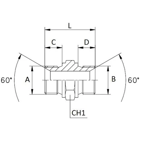 LEM SELECT Raccord Hydraulique De Jonction Mâle 1/2"-Mâle 1/2" NPT à Visser (Lot De 5) â Image 2