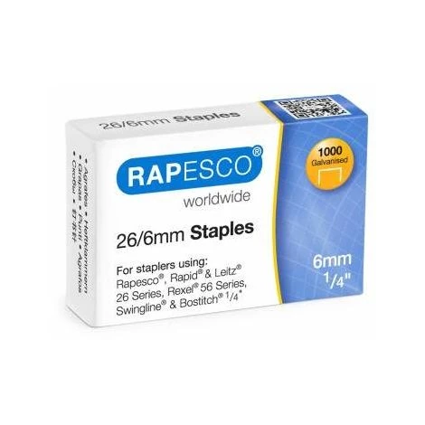 RAPESCO S11661Z3 PACK D'AGRAFES 1000 AGRAFES (RA-S11661Z3)