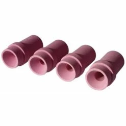 Varan Motors - NESBN-04 Set De 4 Buses Céramiques Pour Pistolet De Sablage Sableuse - Rouge