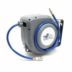 WILTEC Enrouleur Automatique De Tuyau Pneumatique 9 M Flexible Air Comprimé Montage Mural Dévidoir Tambour