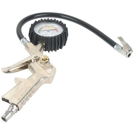 OOBEST Manomètre De Pression Gonfleur Pour Pneu Voiture Motocyclette Noir â Image 3