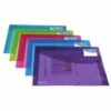 RAPESCO POCHETTE PORTE-DOCUMENTS PERSONNALISABLE COULEURS VIVES TRANSPARENTES A4+ LOT DE 5 0700