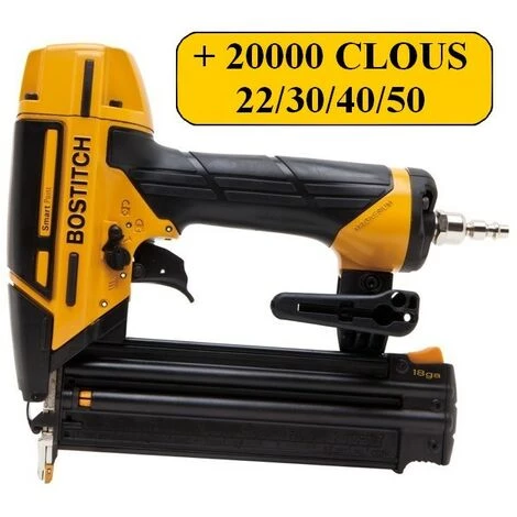 BOSTITCH BT1855SP-E CLOUEUR DE FINITION + 20000 Clous 22/30/40/50mm18GA