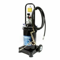 BIGB Pompe à Graisse Pneumatique Mobile 12 Litres + Pistolet De Graissage