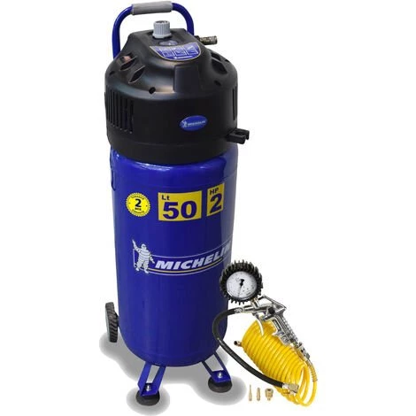 Compresseur Michelin 50 Lt Vertical Avec Kit Accessoires