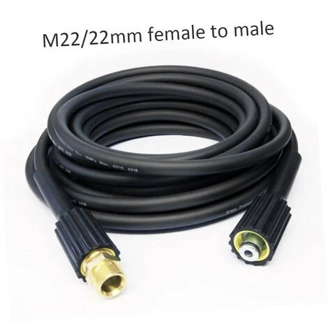 ASUPERMALL 10 M Karcher Rallonge Tuyau Serie K Nettoyeur Haute Pression Tuyau M22 Connecteur Femelle A Male – Image 2