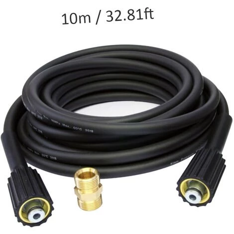 ASUPERMALL 10 M Karcher Rallonge Tuyau Serie K Nettoyeur Haute Pression Tuyau M22 Connecteur Femelle A Male – Image 3