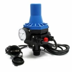 WILTEC Pressostat Avec Câble SKD-3 230V Monophasé Réseau D'eau Domestique Contrôleur De Pression Puits