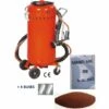 EQUIPEMENT EXPRESS SICOBA Combiné Sableuse Aspirateur Mobile 106L Intérieur Extérieur + 4 Buses 7mm + Sac 25 Kg D'Abrasif Garnet Mesh 80A+