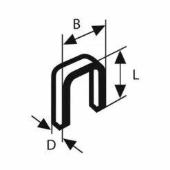 Bosch Professional Agrafe TK40 25G 1,2 Mm, 25 Mm, Galvanisé