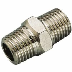 PRVOST Mamelon égal Mâle/mâle A2, Laiton, Filetage Male 1/2 Pouce Gaz X Filetage Pas 1/4 Pouce Gaz