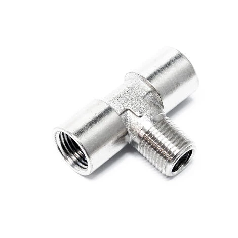 WILTEC Adaptateur Aérographe Pièce En T 2x Filetage Femelle 9,51mm 1x Filetage Mâle 9,51mm