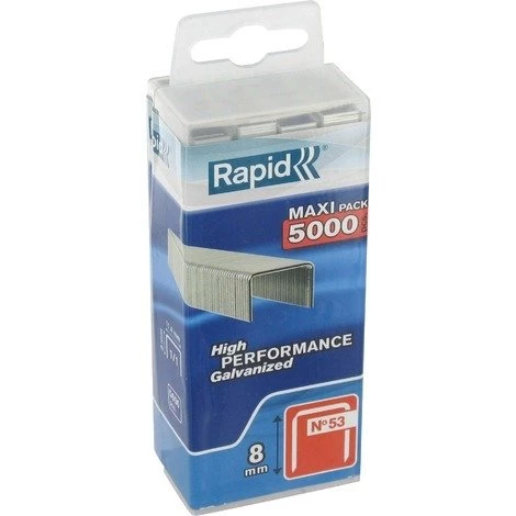 Agrafe N°53 Rapid Agraf - Hauteur 8 Mm - 5000 Agrafes