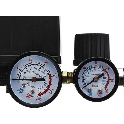 LBTN Jauges De Régulateur De Soupape De Commande De Pressostat De Compresseur D'air 220 V 0-180 Psi Avec Connecteur Rapide (220 V) â Image 4