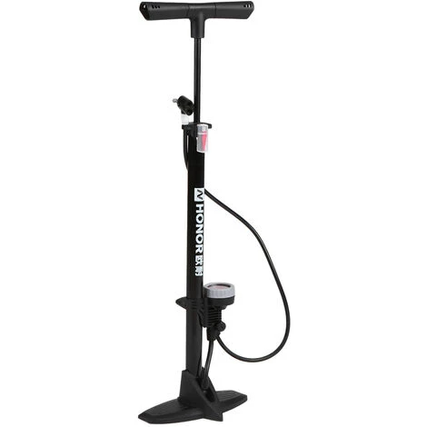 ASUPERMALL Gonfleur De Pneu De Pompe A Pied De Bicyclette Avec La Pompe A Air De Velo De Velo De Jauge – Image 4