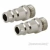 SILVERLINE Coupleurs Euro à Baïonnette/filetage 1/4" BSP, 2 Pcs, 1-4 BSP