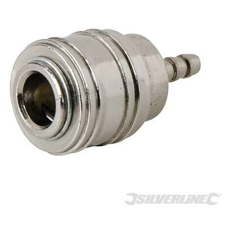 SILVERLINE Coupleur Rapide Euro Pour Tuyau Air Comprimé, Extrémité 8 Mm, Extrémité 8 Mm