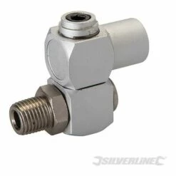 SILVERLINE Connecteur Joint Articulé Pour Tuyau Air Comprimé, 1/4" BSP, 1-4 BSP