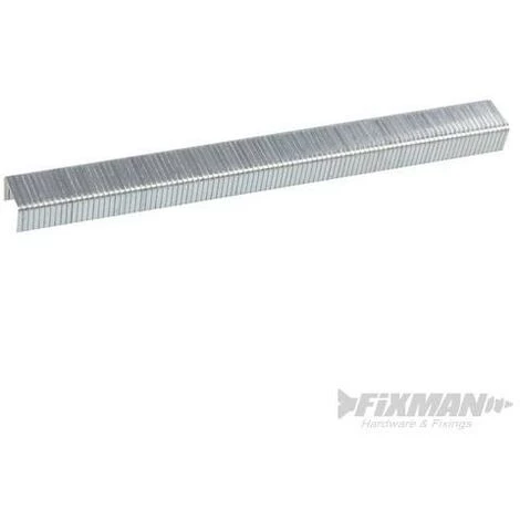 FIXMAN Agrafes Galvanisées 10J, 5 000 Pcs, 11,2 X 8 X 1,17 Mm, 11.2 X 8 X 1.17 Mm – Image 2
