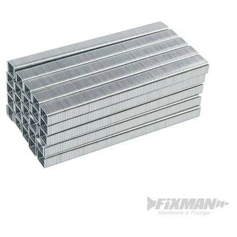 FIXMAN Agrafes Galvanisées 10J, 5 000 Pcs, 11,2 X 8 X 1,17 Mm, 11.2 X 8 X 1.17 Mm – Image 3