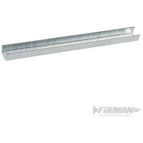 FIXMAN Agrafes Galvanisées 10J, 5 000 Pcs, 11,2 X 8 X 1,17 Mm, 11.2 X 8 X 1.17 Mm – Image 4