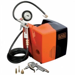 BLACK & DECKER Compresseur Portatif 180 L/mn, 1,5 CV, 8 Bar, Sans Huile, CUBO/2
