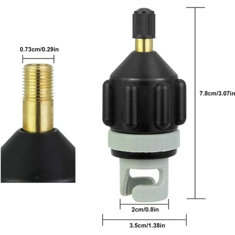 BRIDAY Adaptateur Pompe Kayak Embout De Gonflage Accessoire De CompresseuMATERIEL De Gonfleur Pour Sup Paddle Gonflable Bateau Pneumatique Kayak â Image 2