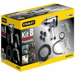 STANLEY KIT 8 PIÈCES ACCESSOIRES PNEUMATIQUES COMPRESSEUR D'AIR VISSEUSE