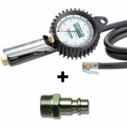 PISTOLET GONFLAGE PNEUS MANOMETRE WONDER EURODAINU 1991 BAR PSI MICHELIN + RACC