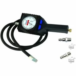 SCHRADER POIGNEE DE GONFLAGE MANOMETRE BASSE PRESSION AVEC EMBOUT