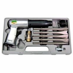 OC-PRO MARTEAU BURINEUR PNEUMATIQUE + 5 BURINS AVEC EMMANCHEMENT HEXAGONAL