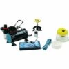 Bc-elec - AS-18KB Kit Compresseur Airbrush Pour Professionnel AS-18KB Avec Un Pistolet - Noir