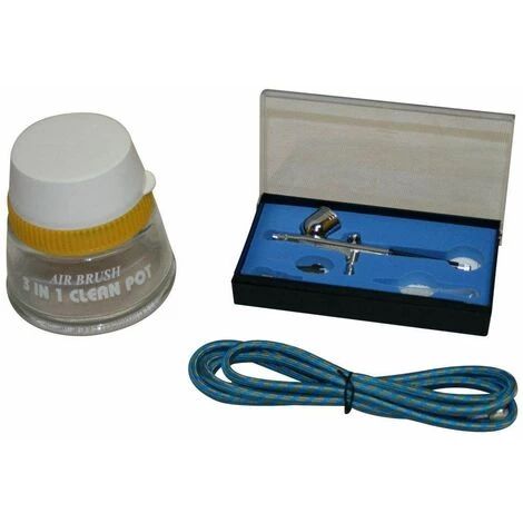 Bc-elec - AS-18KB Kit Compresseur Airbrush Pour Professionnel AS-18KB Avec Un Pistolet - Noir – Image 2