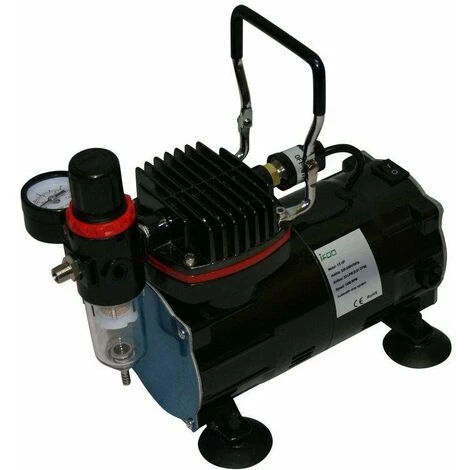 Bc-elec - AS-18KB Kit Compresseur Airbrush Pour Professionnel AS-18KB Avec Un Pistolet - Noir – Image 5