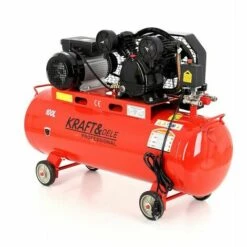 HUCOCO DCRAFT - Compresseur à Huile - Capacité 100 L - Alimentation 230V/50Hz - Débit 480 L - Rouge