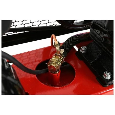 HUCOCO DCRAFT - Compresseur à Huile - Capacité 100 L - Alimentation 230V/50Hz - Débit 480 L - Rouge – Image 5