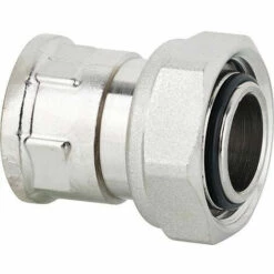 BANYO Raccord De Jonction Avec Ecrou Rotatif Passage Filetage Femelle Femelle Femelle 1/2 Eurocone Nickelé