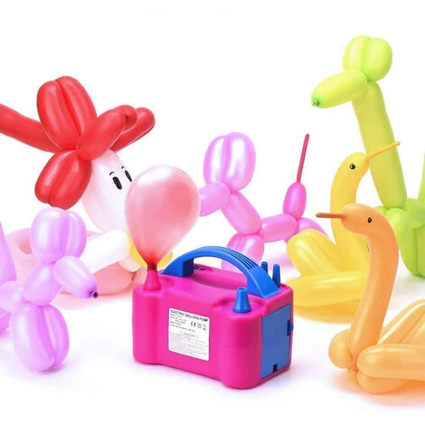 SKECTEN Pompe De Gonfleur Rose Électrique 600w Ballon Gonflage D'Air Du Ventilateur