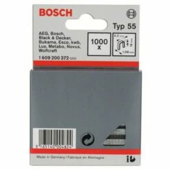 Agrafe à Dos étroit Type 55 6 X 1,08 X 16 Mm, 1000 Pièces Bosch 1609200372