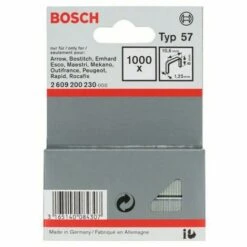 Agrafes à Fil Plat Type 57, 10,6 X 1,25 X 8 Mm Bosch 2609200230